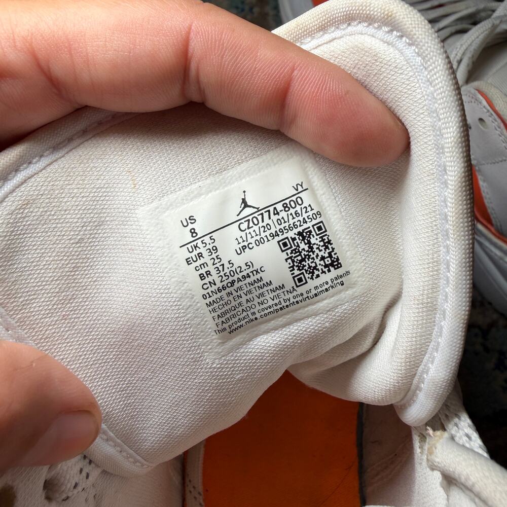 Nike Air Jordan 1 SE Bright Citrus 8 - Picture 5 of 7